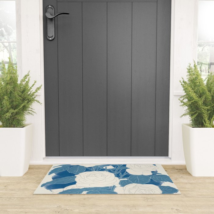 White Roses 7 Welcome Mat Gallery Image 3