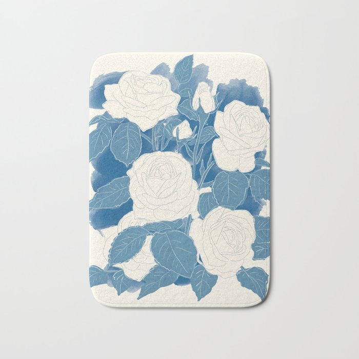 White Roses 7 Bath Mat Gallery Image 1