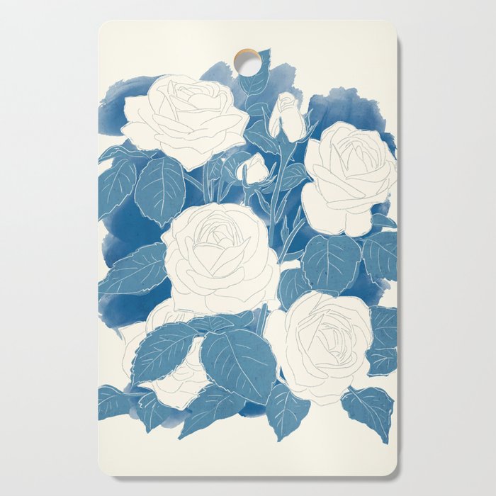 White Roses 7 Cutting Board Gallery Image 1