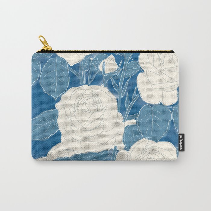 White Roses 7 Carry All Pouch Gallery Image 1