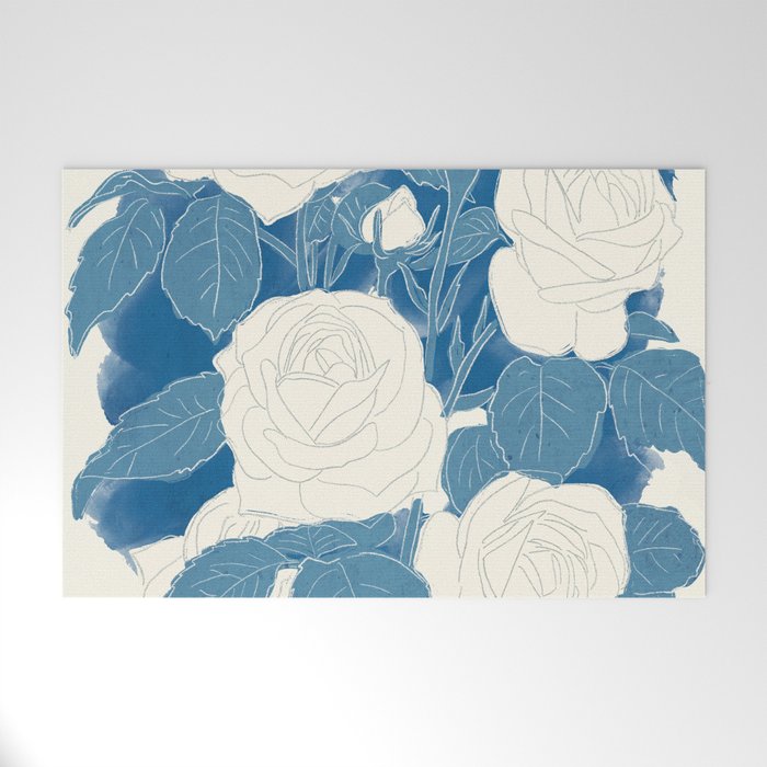 White Roses 7 Welcome Mat Gallery Image 1