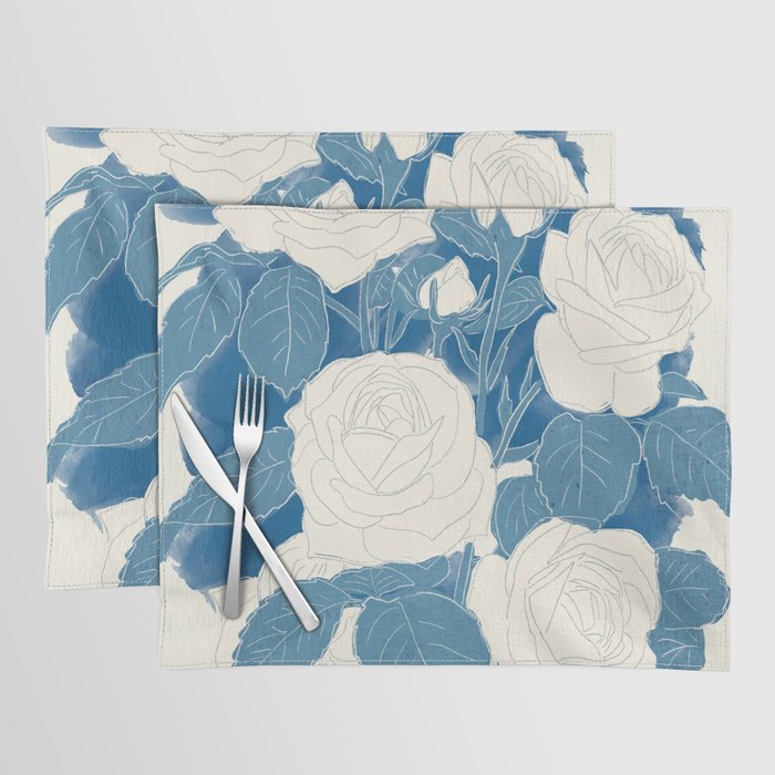 White Roses 7 Placemat Gallery Image 1