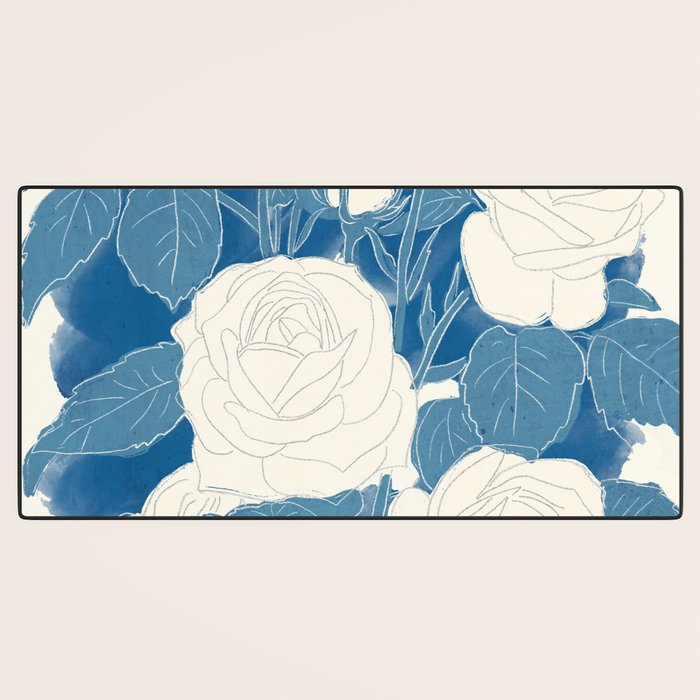 White Roses 7 Desk Mat Gallery Image 3
