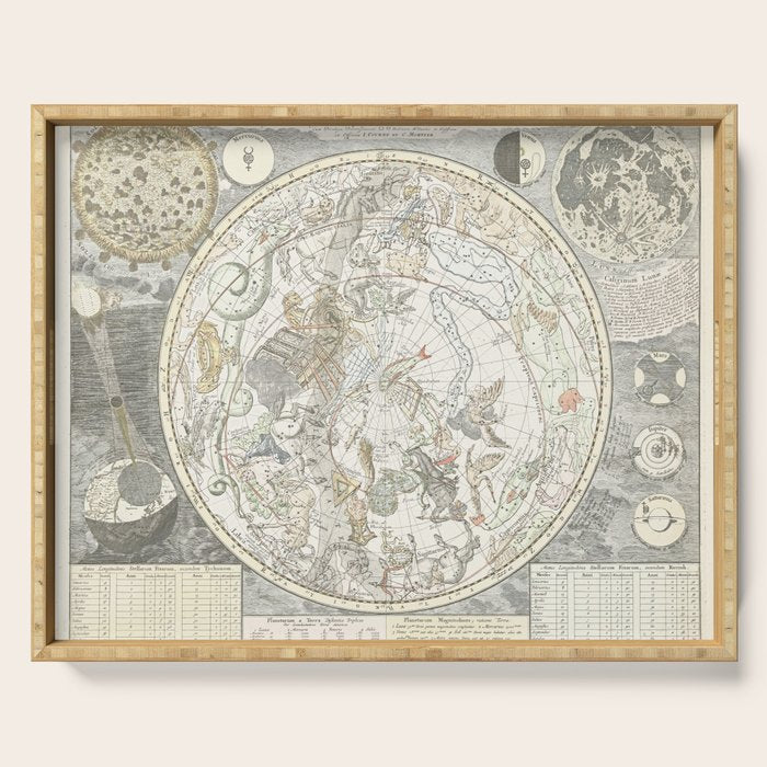 Star map of the Southern Starry Sky Serving Tray Gallery Image 1