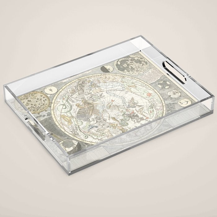 Star map of the Southern Starry Sky Acrylic Tray Gallery Image 1
