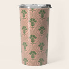 Bachelor Button Boutonniere Peach Green Travel Mug Gallery Image 2