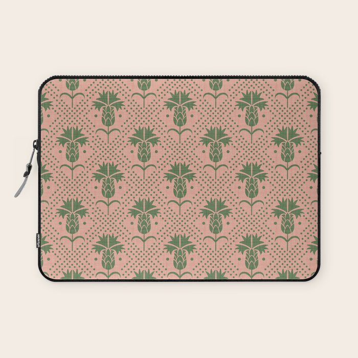 Bachelor Button Boutonniere Peach Green Laptop Sleeve Gallery Image 1