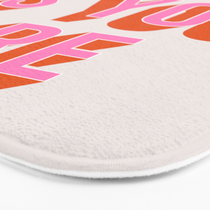Come As You Are (Pink Orange) Bath Mat Gallery Image 3