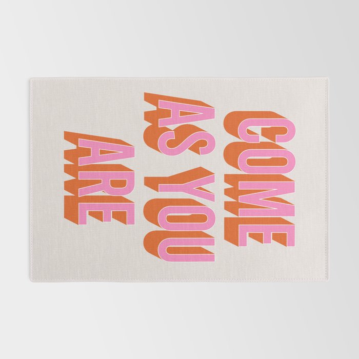 Come As You Are (Pink Orange) Rug Gallery Image 2