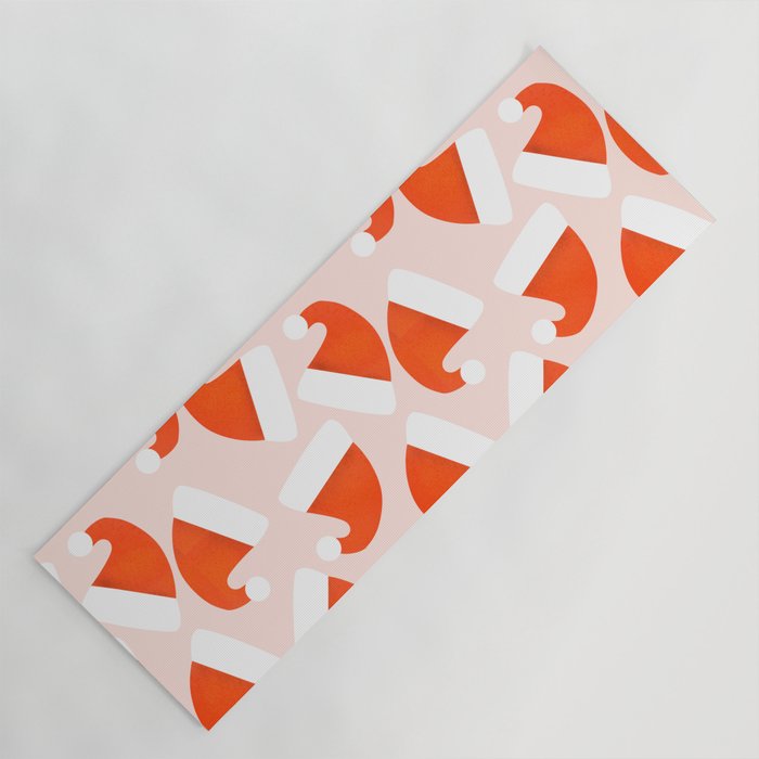 Santa Hat pattern Yoga Mat Gallery Image 1
