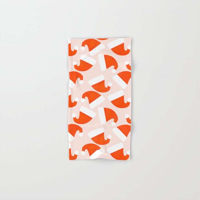 Santa Hat pattern Hand & Bath Towel Gallery Image 1