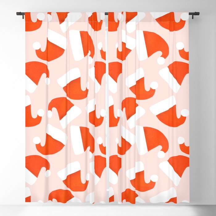 Santa Hat pattern Window Curtain Gallery Image 1