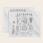 Lacrosse Player Equipment Vintage Patent Drawing Print Placemat Gallery Image 1