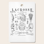 Lacrosse Player Equipment Vintage Patent Drawing Print Cutting Board Gallery Image 1