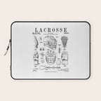 Lacrosse Player Equipment Vintage Patent Drawing Print Laptop Sleeve Gallery Image 1