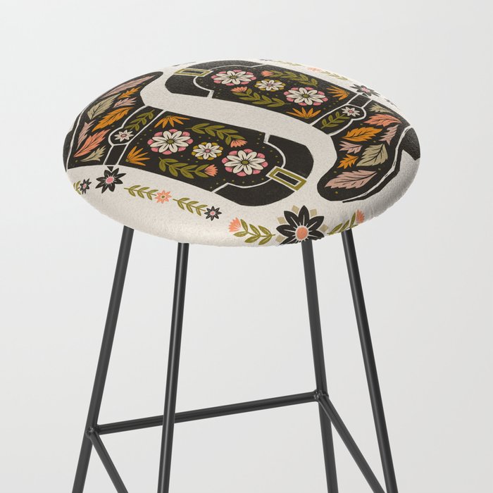Cowboy boots and flowers Stool Gallery Image 2