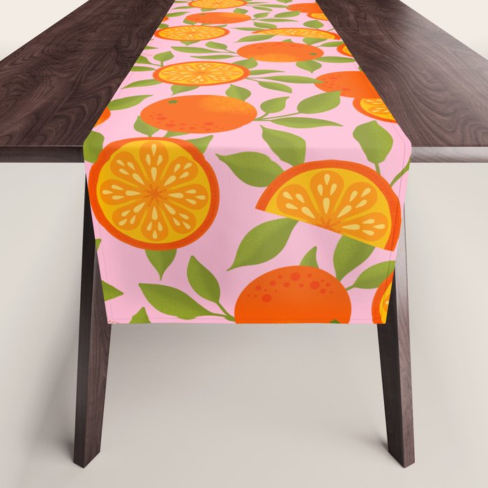 Orange Pattern - Amalfi Coast Cocktails Table Runner Gallery Image 1