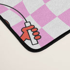 Retro love heart cartoon character pattern Desk Mat Gallery Image 4