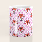 Retro love heart cartoon character pattern Coffee Mug Gallery Image 4