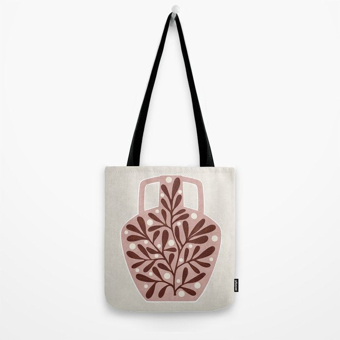 Vase and leaves Tote Bag Gallery Image 2