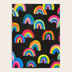 Abstract Rainbow Arcs â Charcoal Poster Gallery Image 4