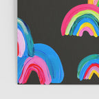 Abstract Rainbow Arcs â Charcoal Poster Gallery Image 3