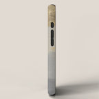 Geometrical ombre glacier gray gold watercolor iPhone Case Gallery Image 2