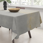 Geometrical ombre glacier gray gold watercolor Tablecloth Gallery Image 3