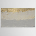 Geometrical ombre glacier gray gold watercolor Tablecloth Gallery Image 2