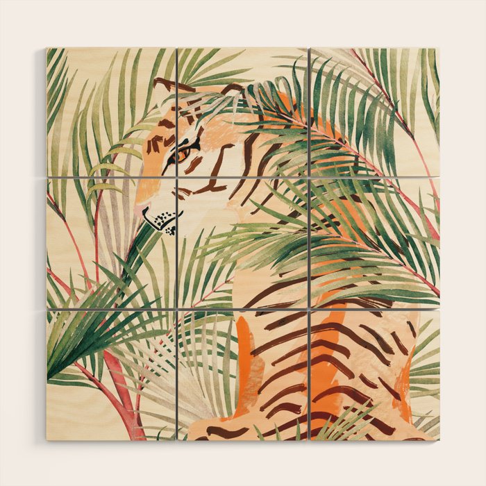 Jungle Cat Wood Wall Art Gallery Image 1