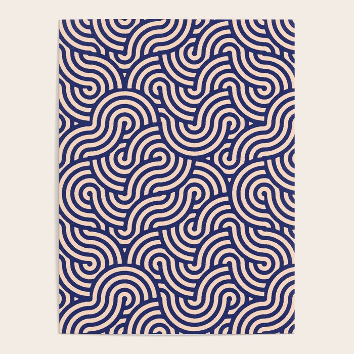 SWIRL Lapis and Almond Poster Gallery Image 4