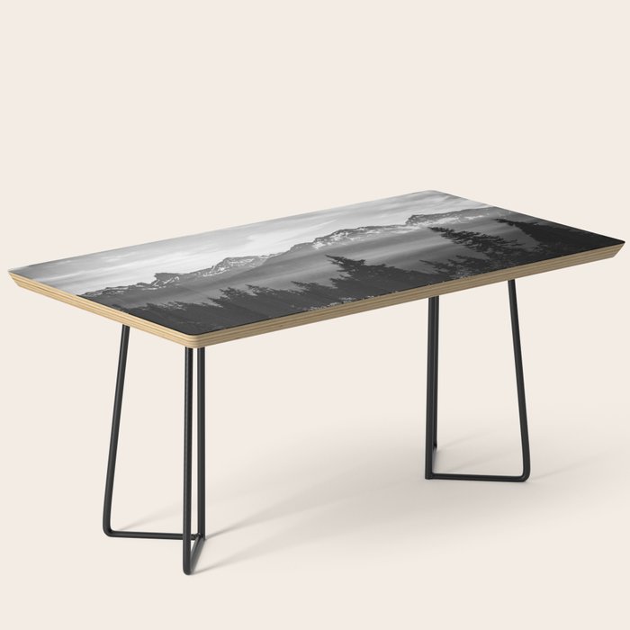 Morning in the Mountains Black and White Coffee Table Gallery Image 1