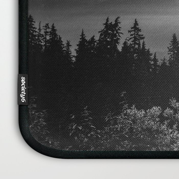 Morning in the Mountains Black and White Laptop Sleeve Gallery Image 3