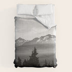 Morning in the Mountains Black and White Comforter Gallery Image 6