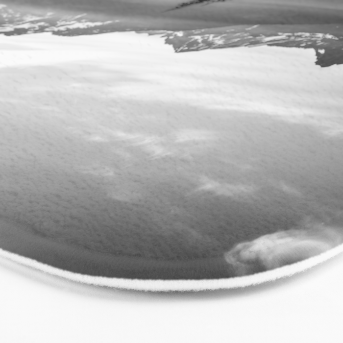 Morning in the Mountains Black and White Bath Mat Gallery Image 3