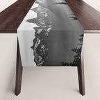 Morning in the Mountains Black and White Table Runner Gallery Image 1