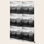 Morning in the Mountains Black and White Wallpaper Gallery Image 2