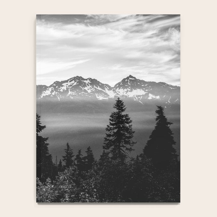 Morning in the Mountains Black and White Notebook Gallery Image 4