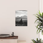 Morning in the Mountains Black and White Poster Gallery Image 2