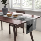 Morning in the Mountains Black and White Table Runner Gallery Image 2