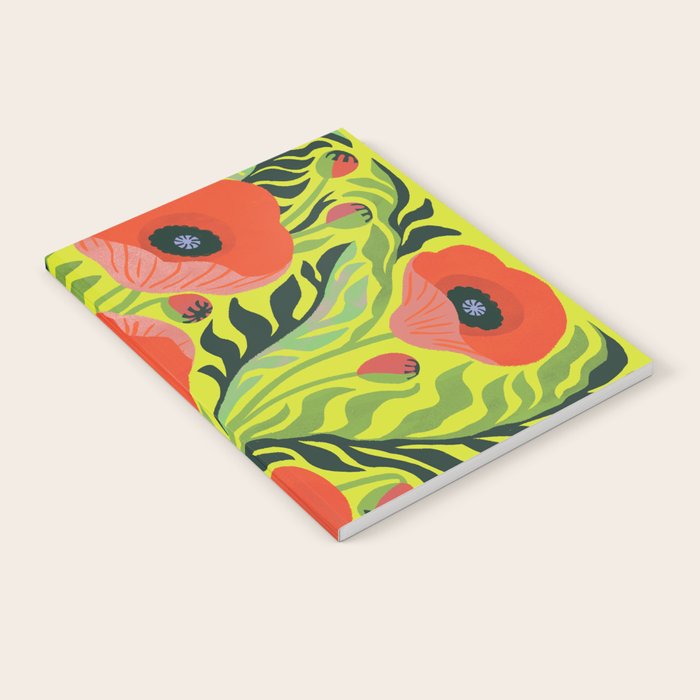 Flower Market Poppies Notebook Gallery Image 1