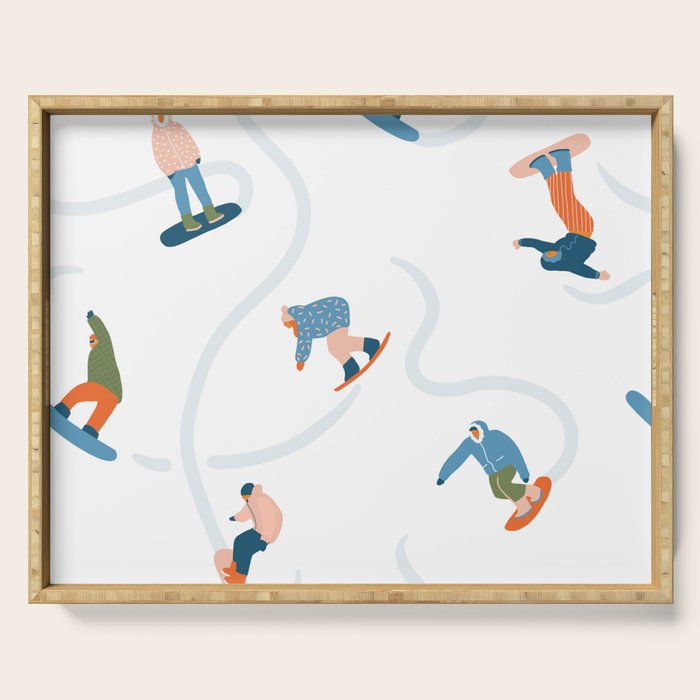 Snowboarding Serving Tray Gallery Image 1