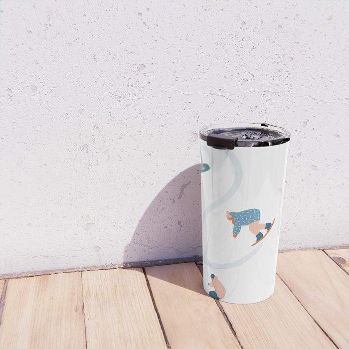 Snowboarding Travel Mug Gallery Image 4