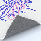 Death's Head Hawkmoth - Indigo & Pink Palette Rug Gallery Image 4