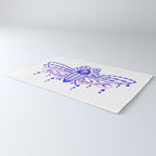 Death's Head Hawkmoth - Indigo & Pink Palette Rug Gallery Image 3