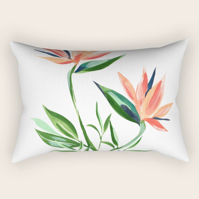 Bird of Paradise Rectangular Pillow Gallery Image 1