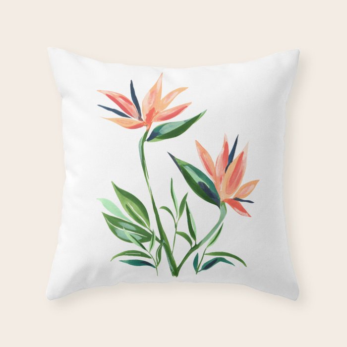 Bird of Paradise Throw Pillow Gallery Image 6