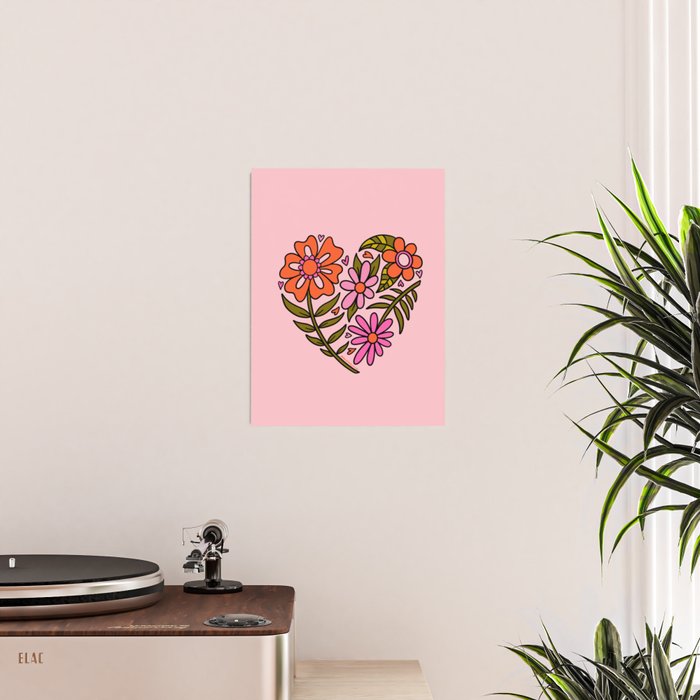 Flower Heart Poster Gallery Image 2
