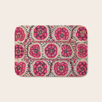 Large Medallion Suzani Bokhara Uzbek Embroidery Print Bath Mat Gallery Image 1