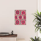 Large Medallion Suzani Bokhara Uzbek Embroidery Print Poster Gallery Image 2